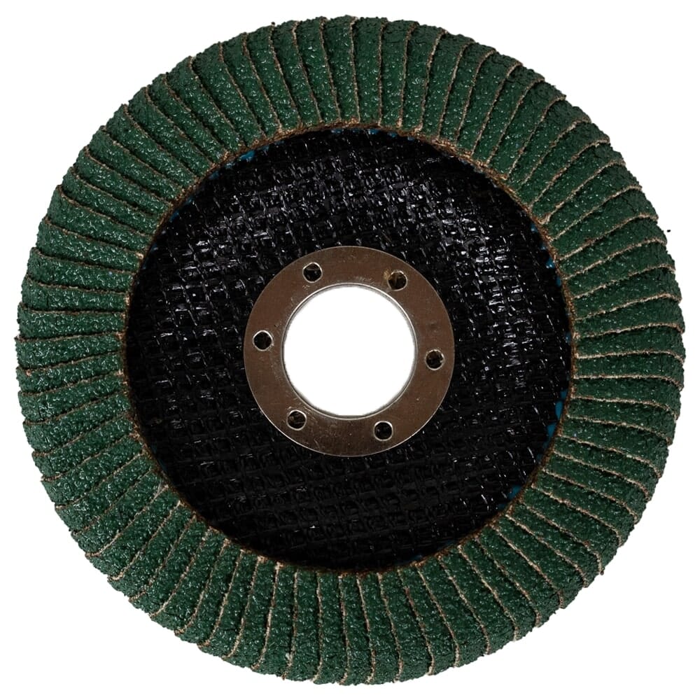 Curved Edge Flap Disc, 4-1/2 in x 7/8 in, 40 Grit