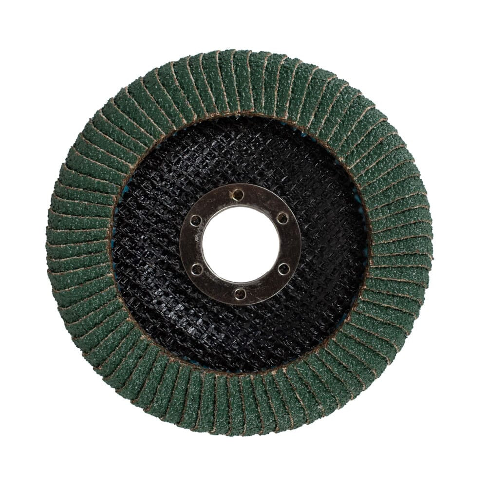 Curved Edge Flap Disc, 4-1/2 in x 7/8 in, 40 Grit