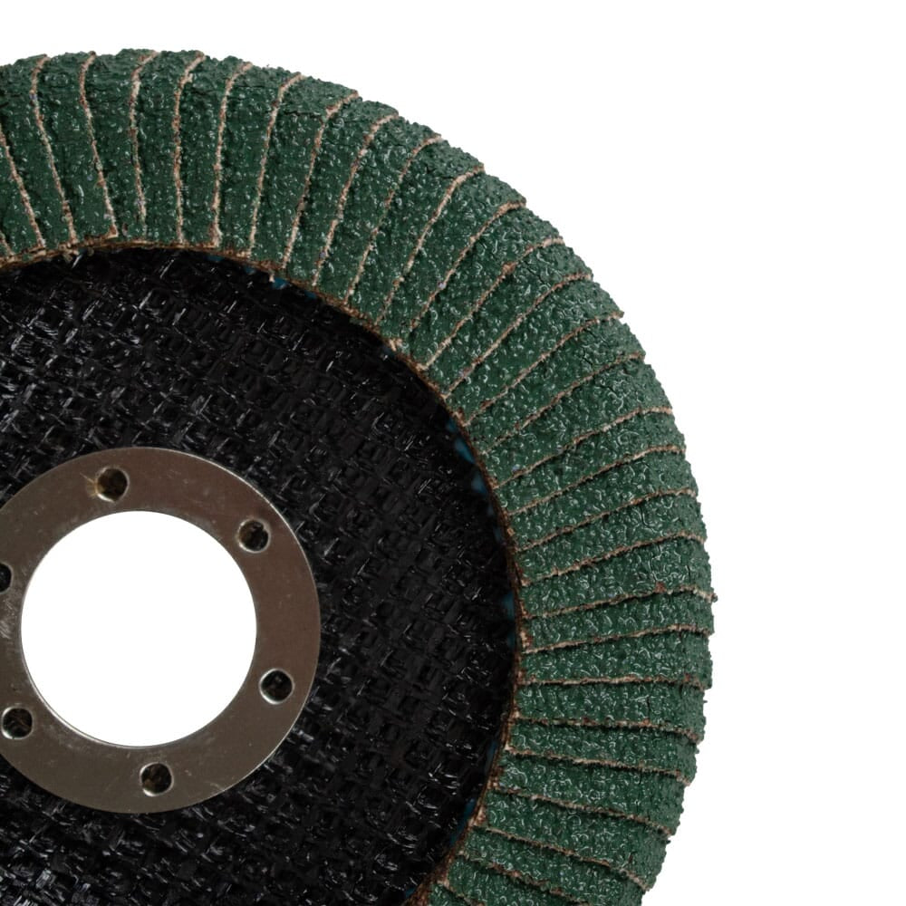 Curved Edge Flap Disc, 4-1/2 in x 7/8 in, 40 Grit