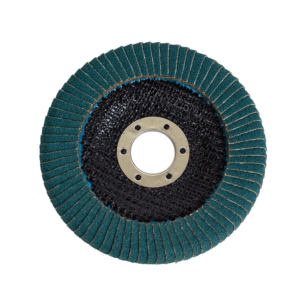 Curved Edge Flap Disc, 4-1/2 in x 7/8 in, 80 Grit