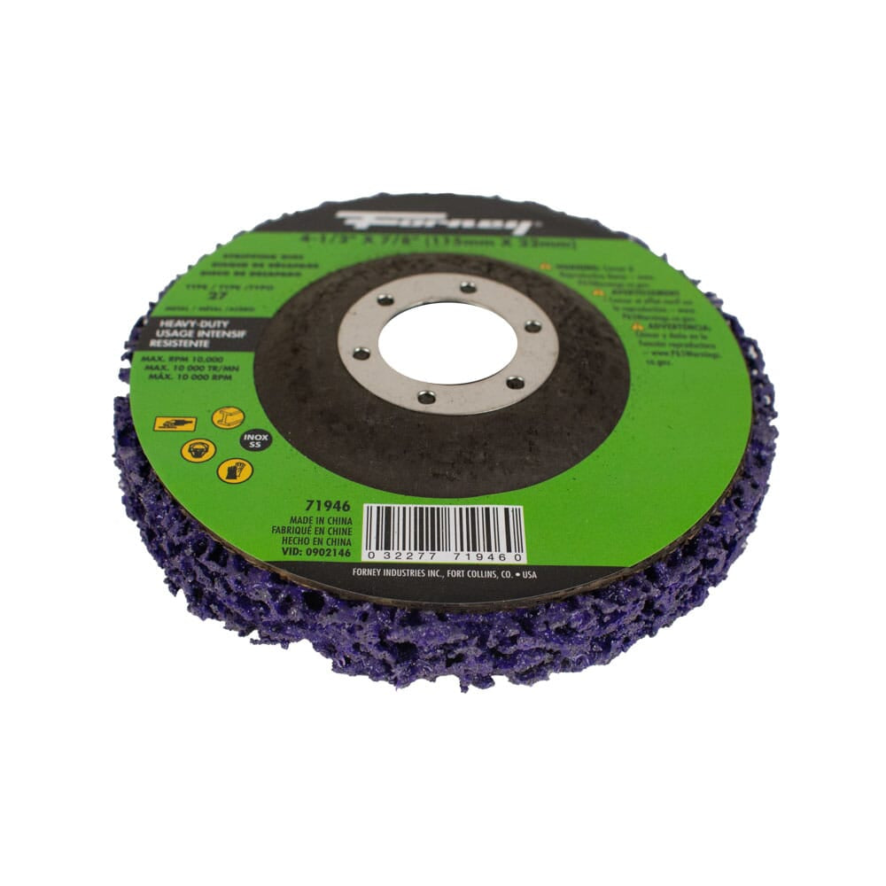 Strip and Finish Disc, Heavy-Duty, 4-1/2 in x 7/8 in Type 27