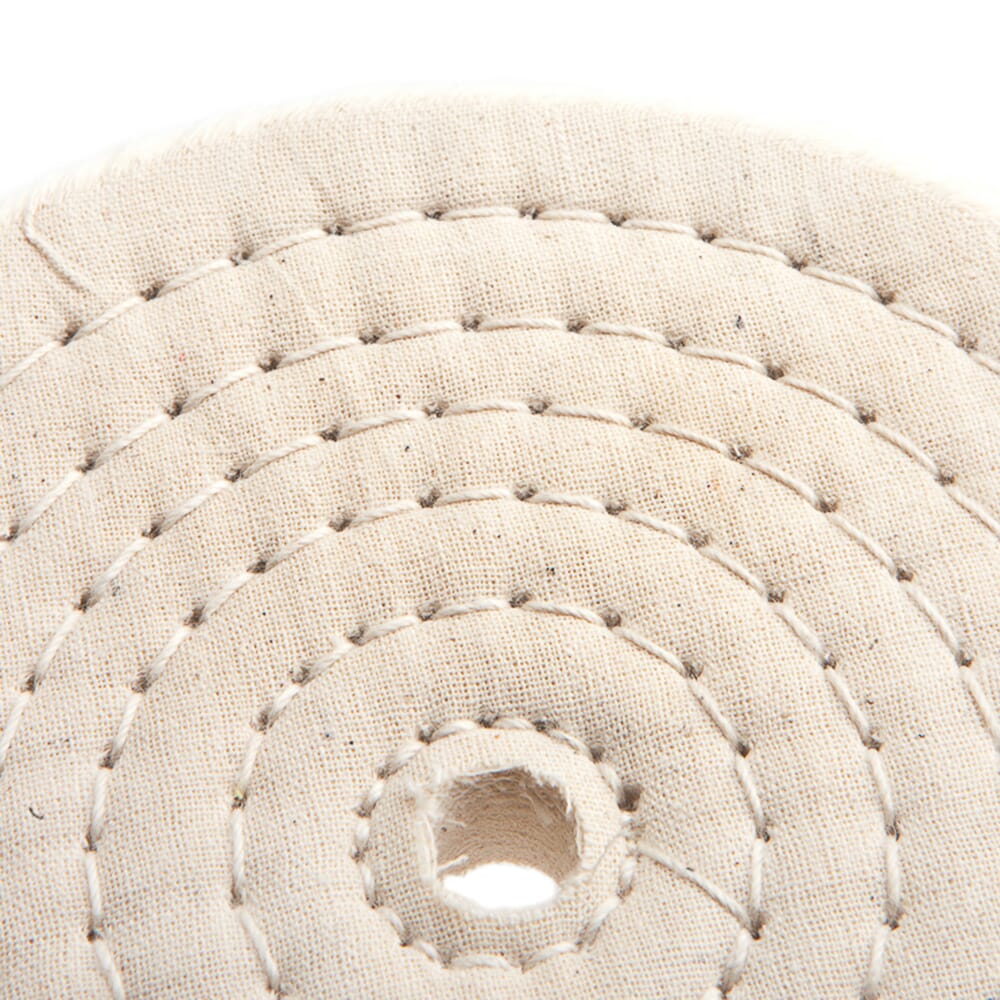 Cotton Buffing Wheel, 6 in x 1/2 in