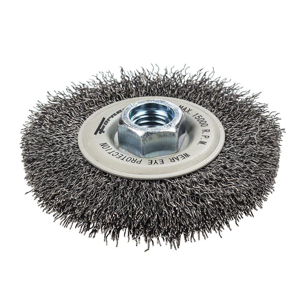 Command PRO Wire Wheel, Crimped, 4 in x .014 in x 5/8 in-11
