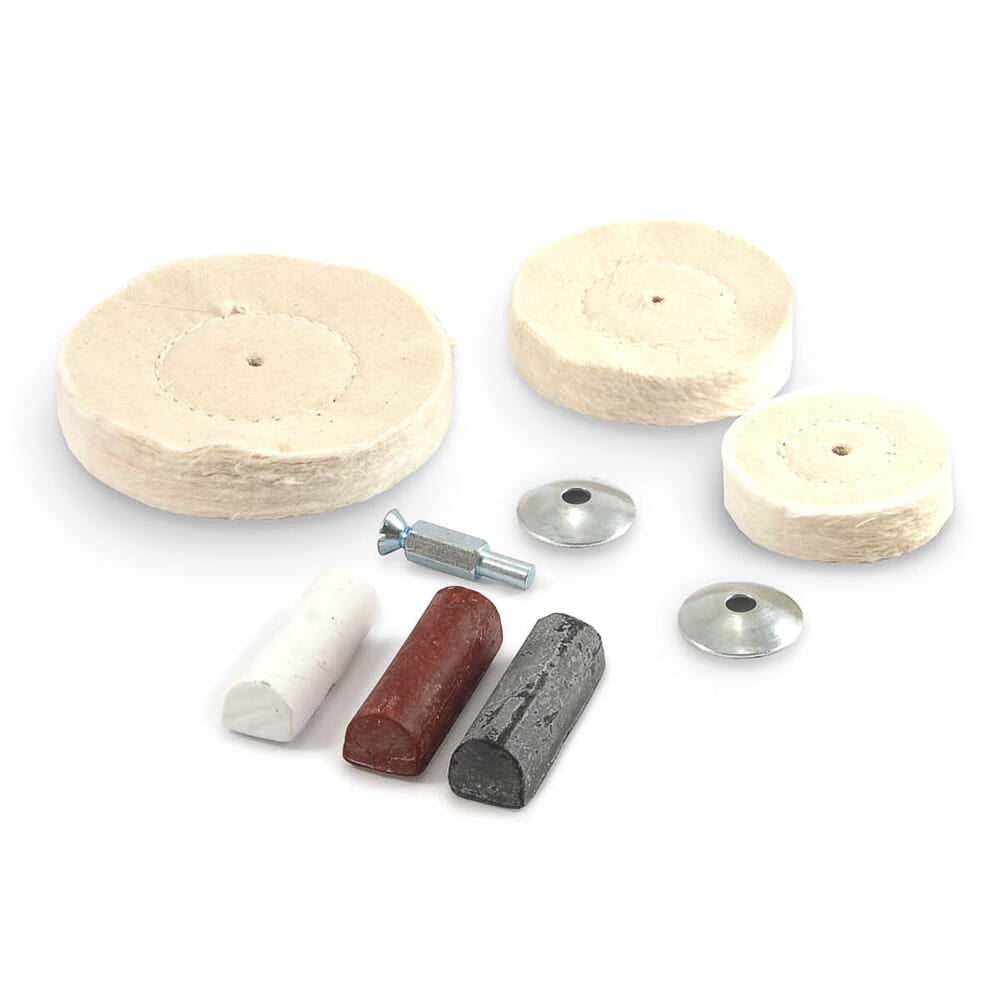 Buffing Kit, Drill Mounted, 7-Piece