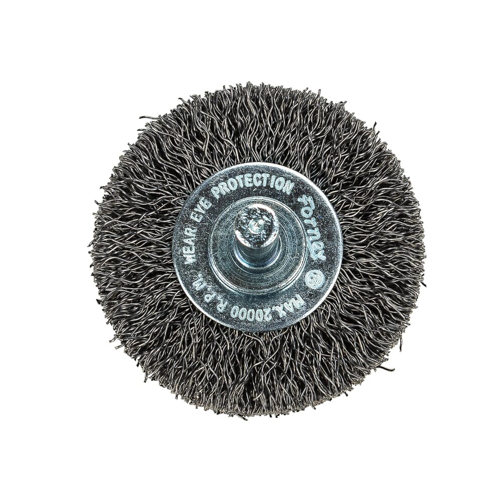Command PRO Wire Wheel Crimped, 2 in x .014 in x 1/4 in Shank, Bulk
