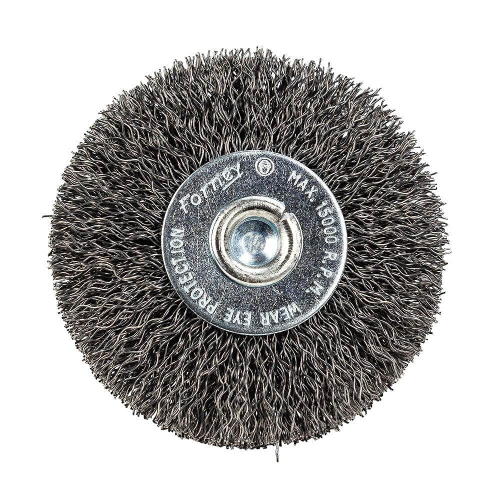 Command PRO Wire Wheel, Crimped, 2-1/2 in x .014 in x 1/4 in Shank, Bulk