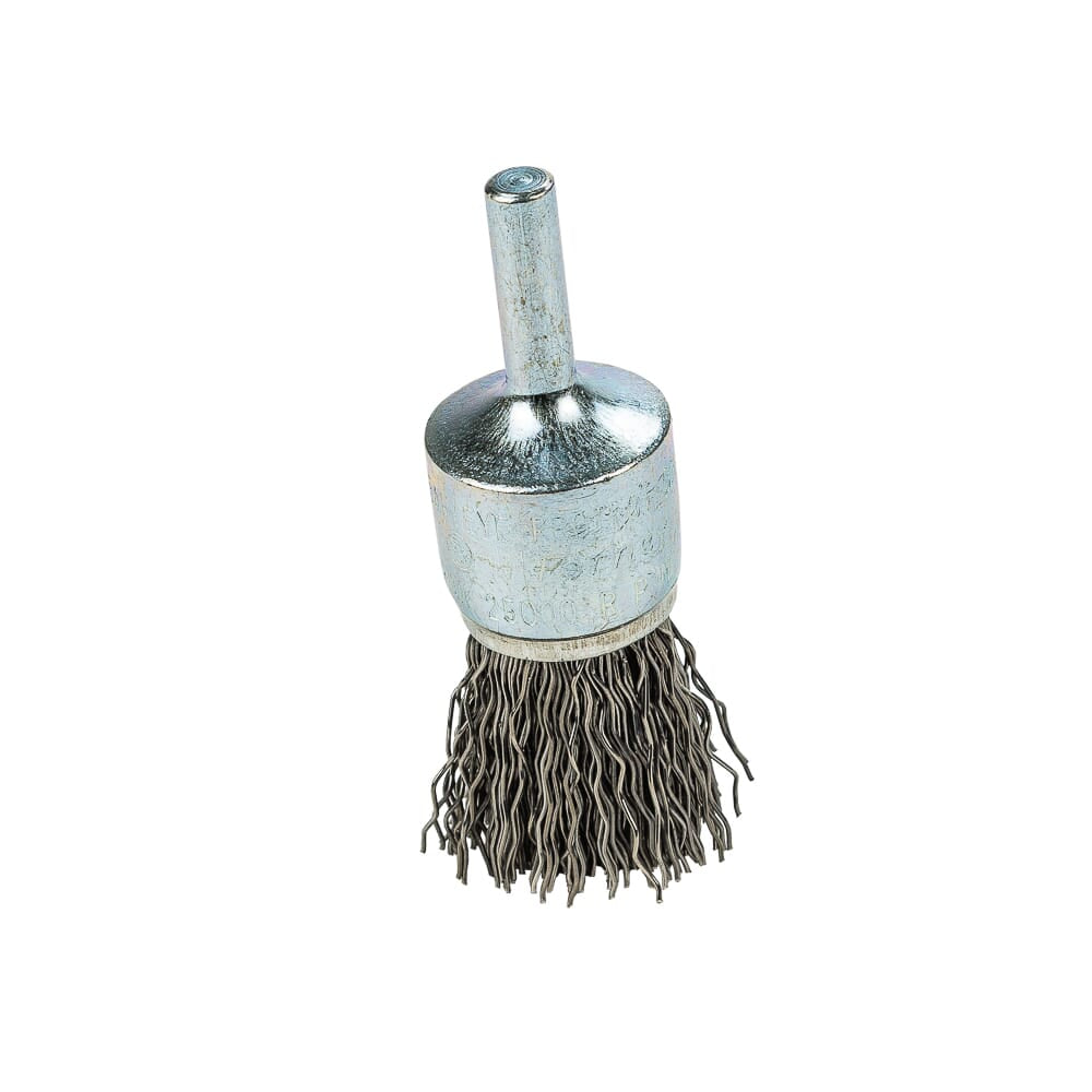 Command PRO End Brush, Crimped, 3/4 in x .020 in x 1/4 in Shank, Bulk
