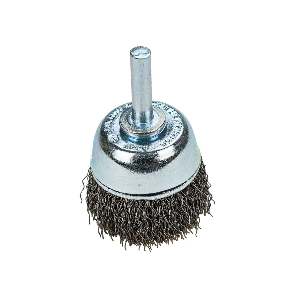 Command PRO Cup Brush Crimped, 1-1/2 in x .014 in x 1/4 in Shank, Bulk
