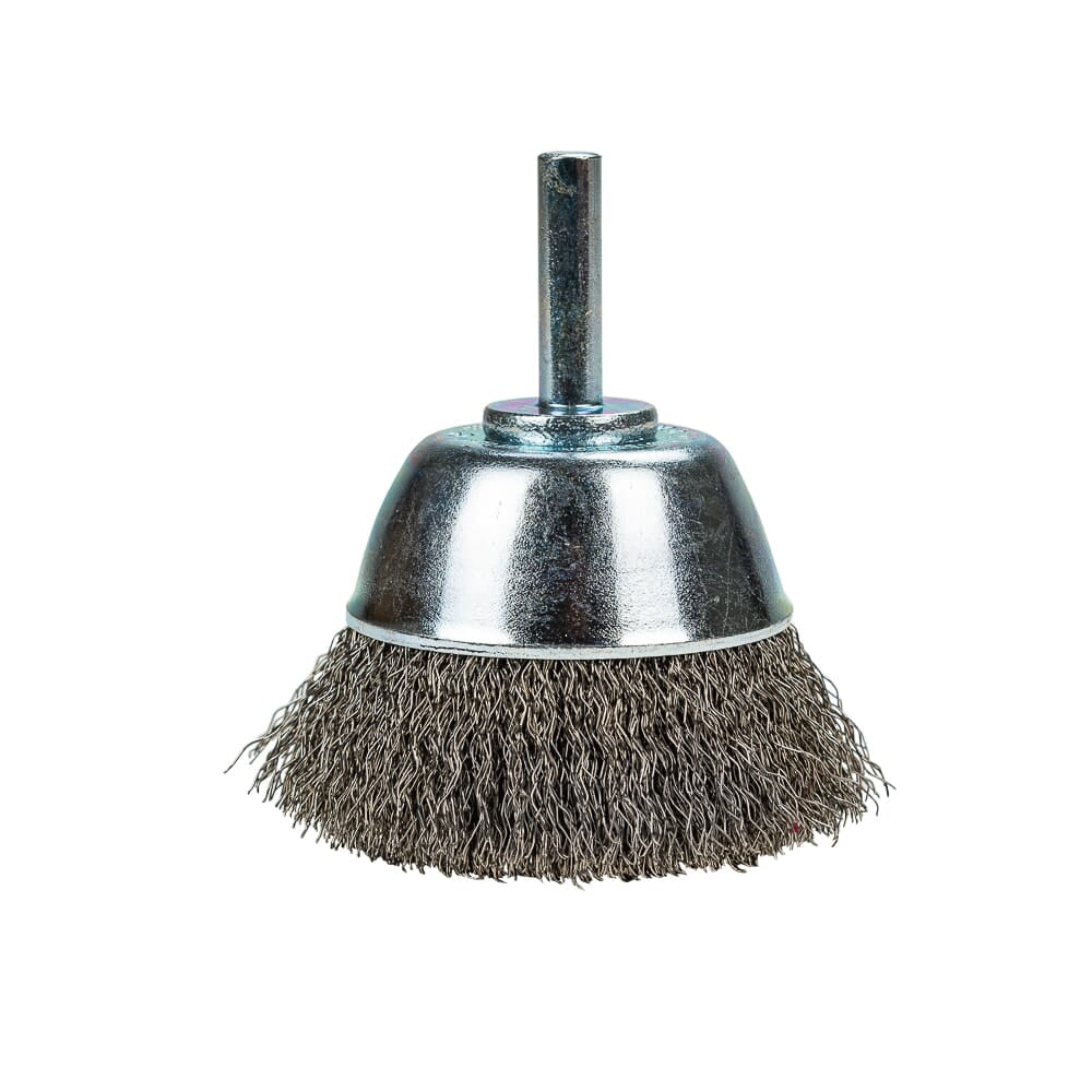 Command PRO Cup Brush Crimped, 2-1/2 in x .008 in x 1/4 in Shank, Bulk