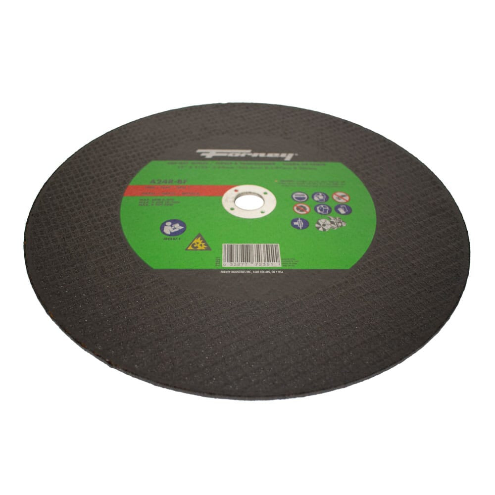 Cutting Wheel, Metal, Type 1, 12 in x 5/32 in x 20 mm