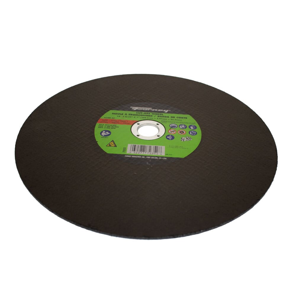 Cutting Wheel, Metal, Type 1, 12 in x 5/32 in x 1 in