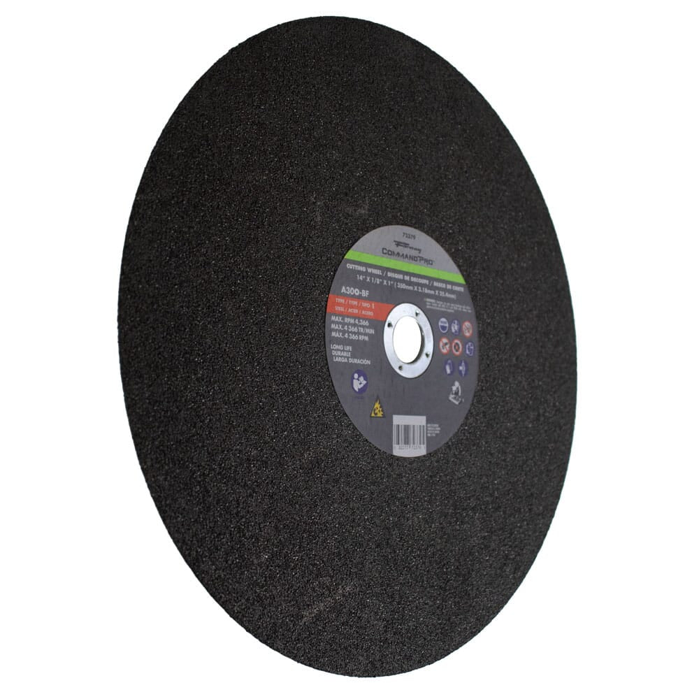 Cutting Wheel, Metal, Type 1, 14 in x 1/8 in x 1 in