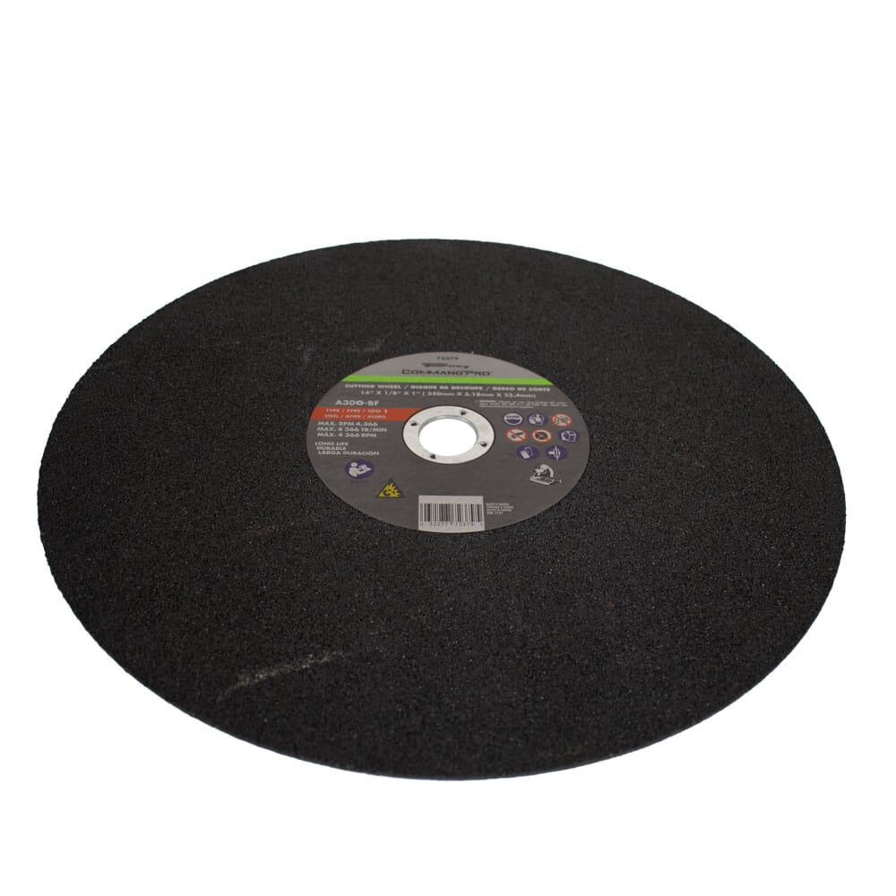 Cutting Wheel, Metal, Type 1, 14 in x 1/8 in x 1 in