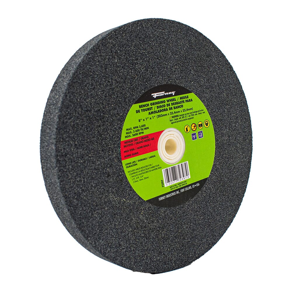 Bench Grinding Wheel, 8 in x 1 in x 1 in