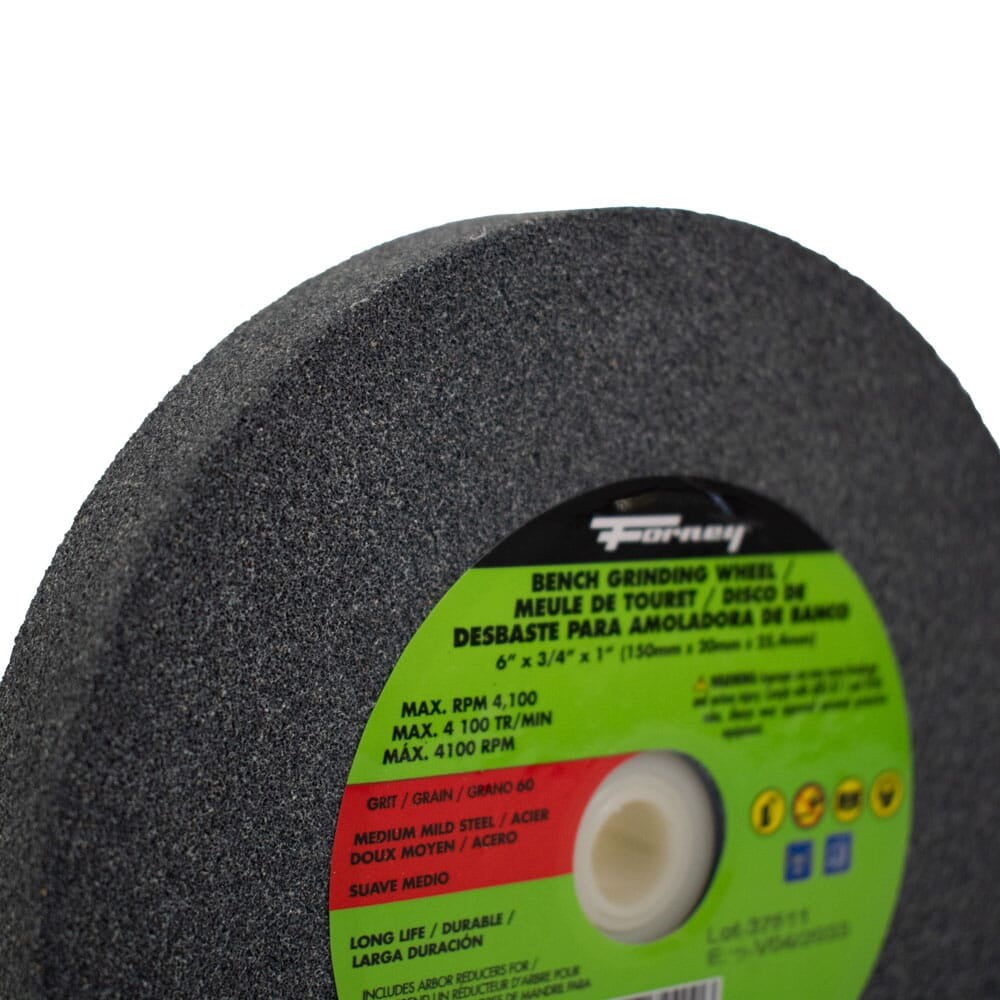 Bench Grinding Wheel, 6 in x 3/4 in x 1 in