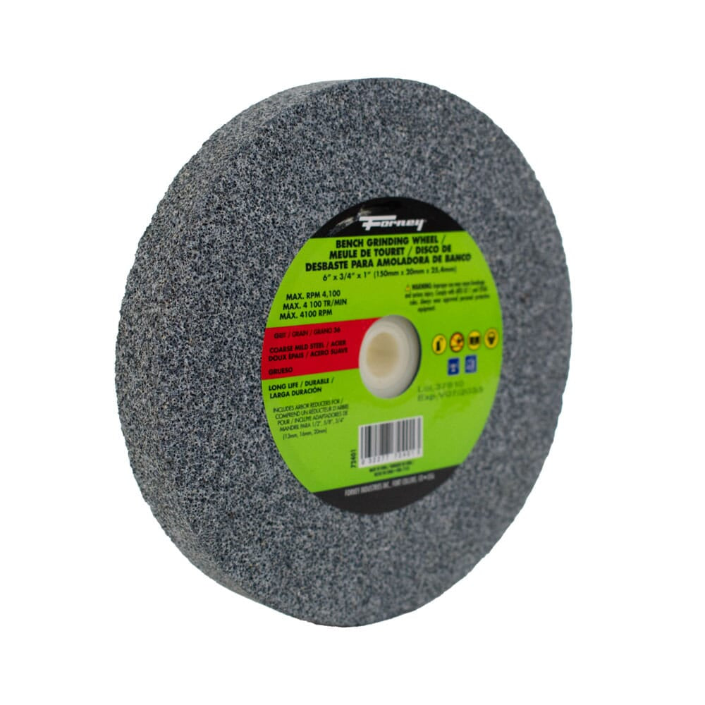 Bench Grinding Wheel, 6 in x 3/4 in x 1 in