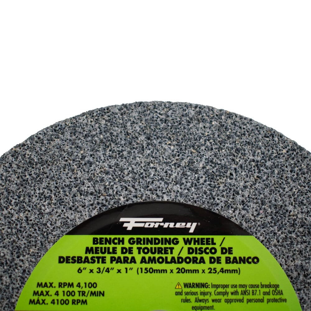 Bench Grinding Wheel, 6 in x 3/4 in x 1 in