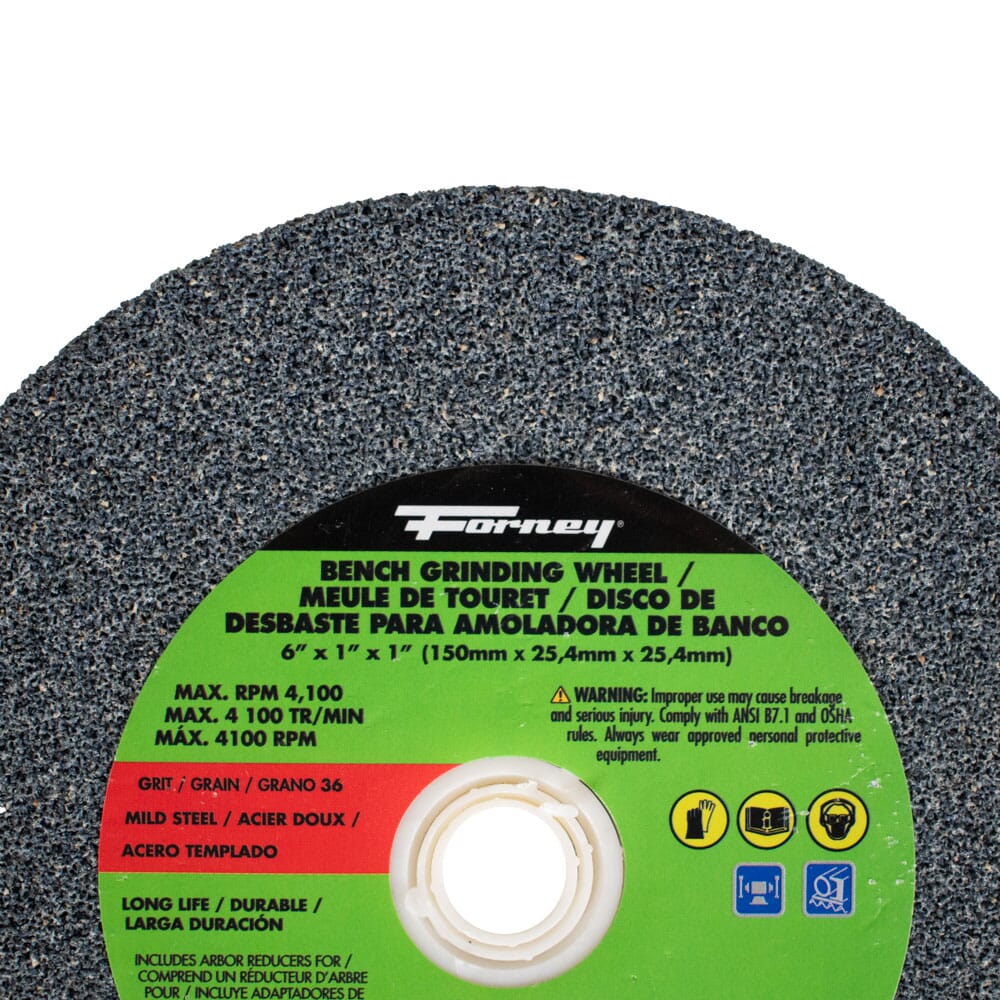 Bench Grinding Wheel, 6 in x 1 in x 1 in