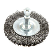 Wire Wheel, Crimped, 2 in x .008 in x 1/4 in Hex Shank