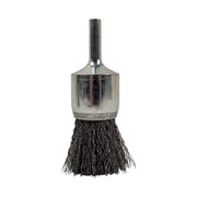 End Brush, Fine Crimped Wire, 1" x .008" x 1/4" Rounded Shank