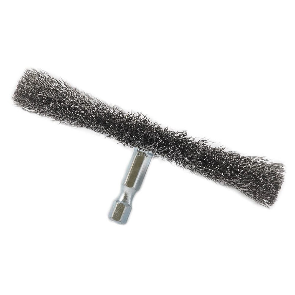 Wire Wheel, Crimped, 4 in x .012 in x 1/4 in Hex Shank