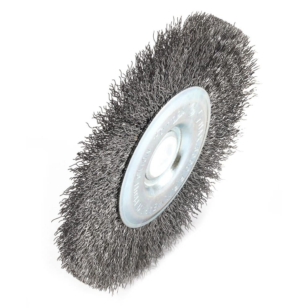 Wire Wheel Crimped, 5 in x .012 in x 1/2 in - 5/8 in Arbor