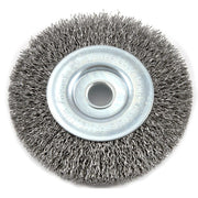 Wire Wheel Crimped, 4 in x .012 in x 1/2 in Arbor
