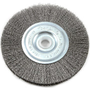 Wire Wheel Crimped, 5 in x .008 in x 1/2 in - 5/8 in Arbor