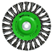 Wire Wheel Knotted, 6 in x .020 in x 1/2 - 5/8 in Arbor