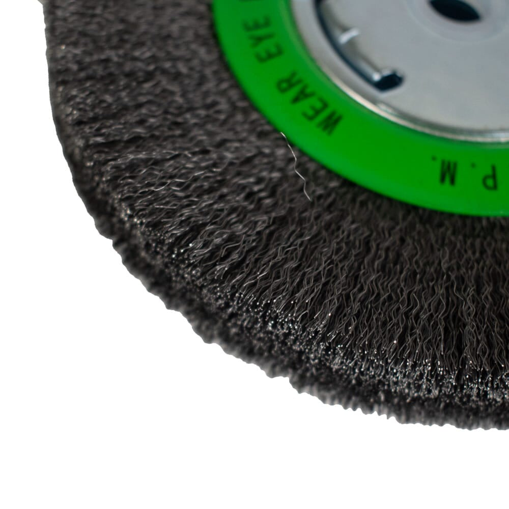 Wire Wheel Crimped, 6 in x .008 in x 1/2 in - 5/8 in Arbor