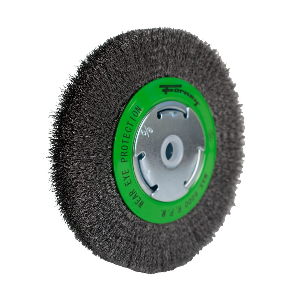 Wire Wheel Crimped, 6 in x .008 in x 1/2 in - 5/8 in Arbor