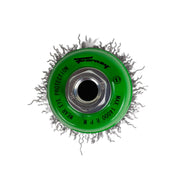 Cup Brush, Crimped, 2-3/4 in x .014 in x 5/8 in-11 Arbor