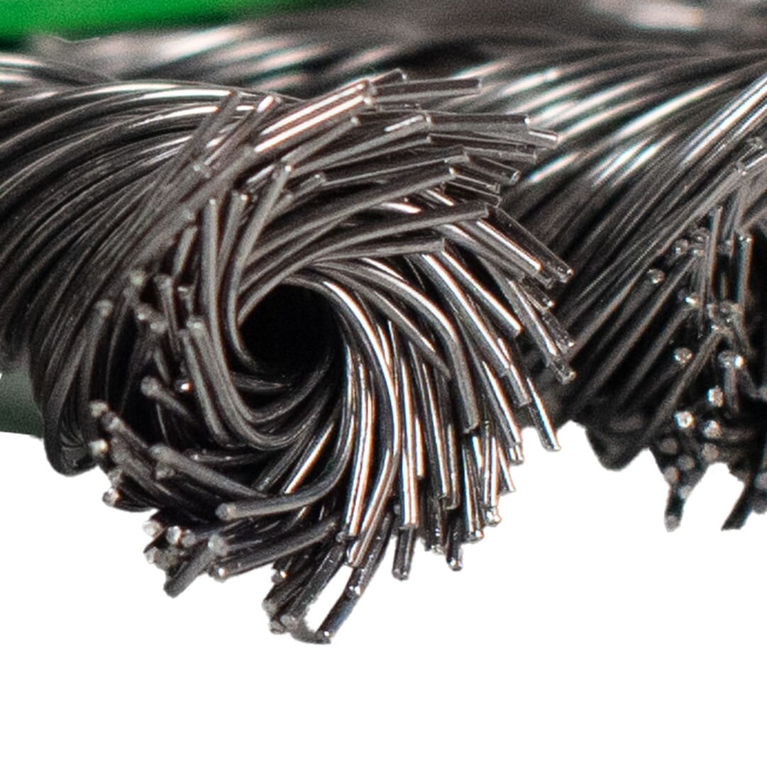 Wire Wheel, Knotted, 6 in x .020 in x 5/8 in-11 Arbor