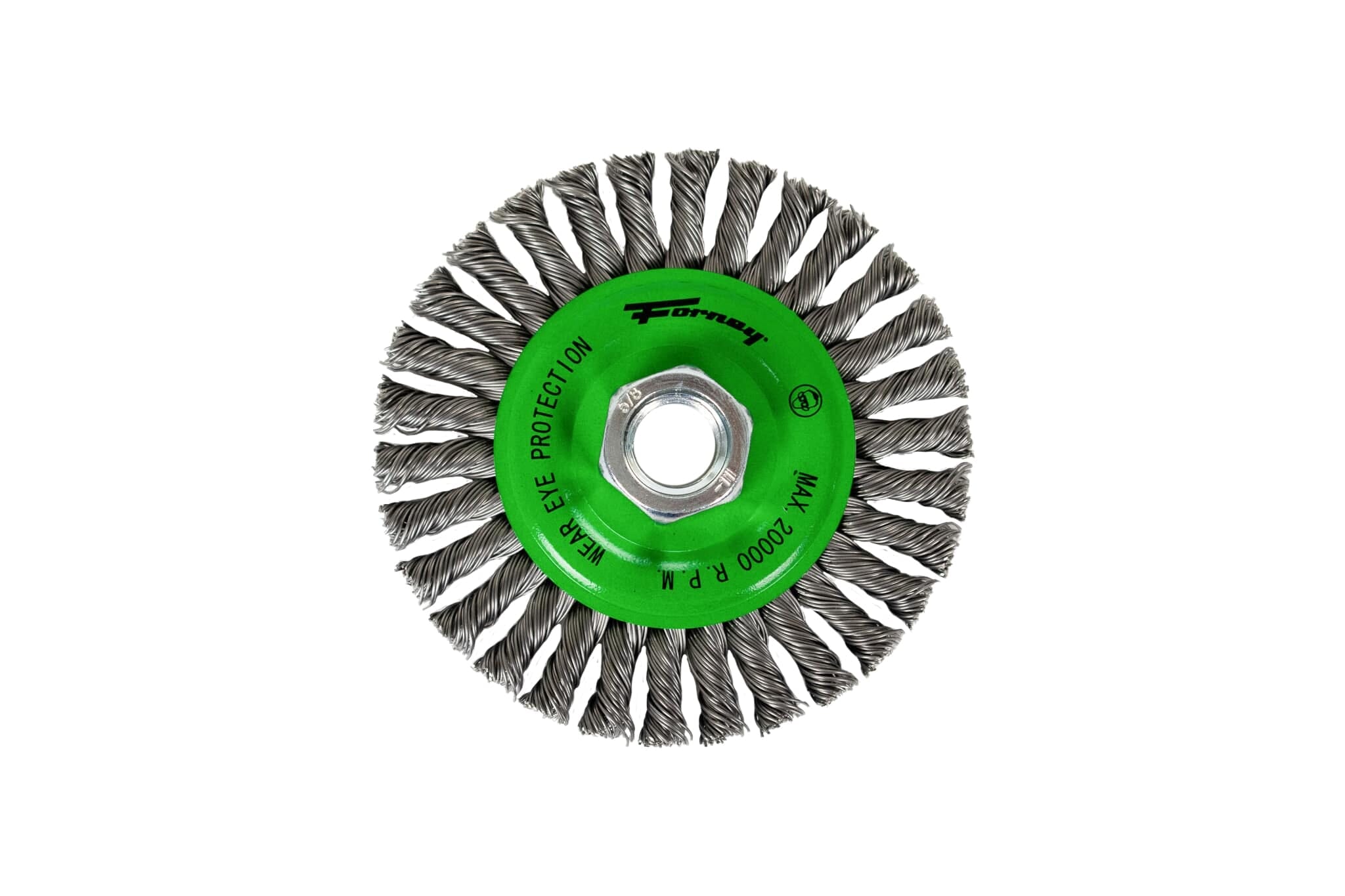 Wire Wheel, Stringer Bead, 4 in x .020 in x 5/8 in-11 Arbor