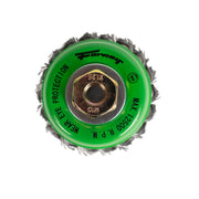 Cup Brush, Knotted, 2-3/4 in x .020 in x M10 x 1.25 Arbor