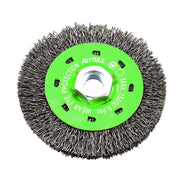 Wire Wheel, Crimped, 4 in x .012 in x 5/8 in-11 Arbor