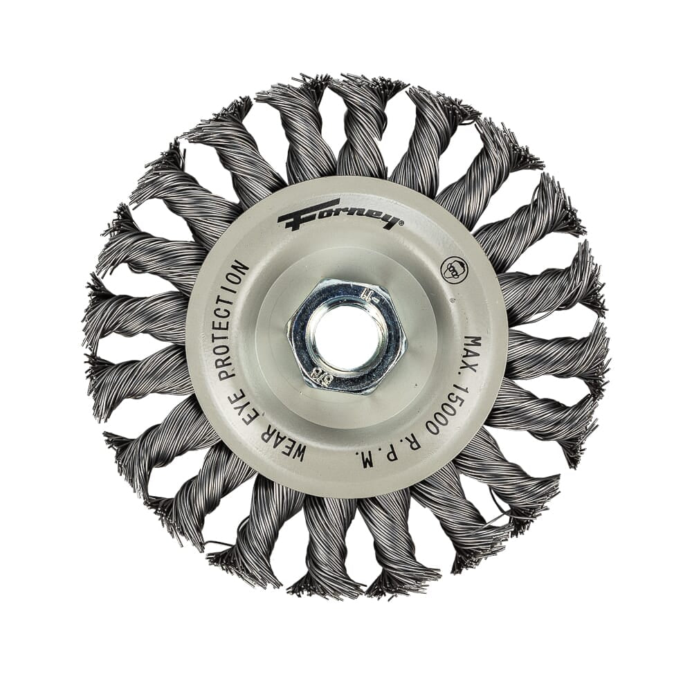 Command PRO Wire Wheel, Knotted, 4-1/2 in x .020 in x 5/8 in-11