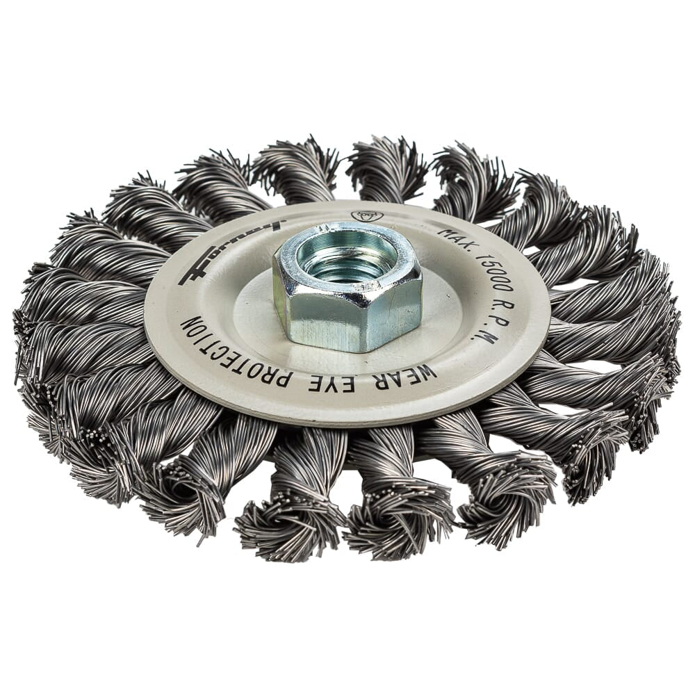 Command PRO Wire Wheel, Knotted, 4-1/2 in x .020 in x 5/8 in-11