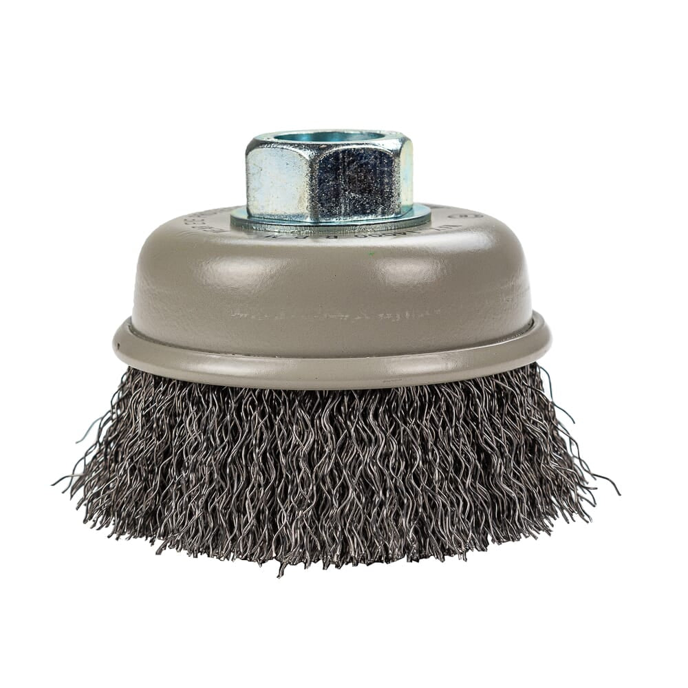 Command PRO Cup Brush, Crimped, 3 in x .014 in x 5/8 in-11