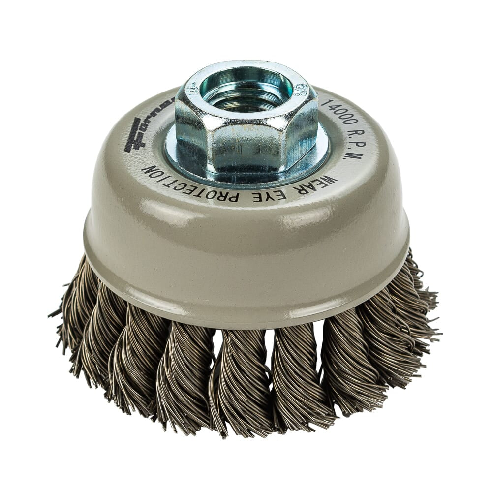 Command PRO Cup Brush, Knotted, 2-3/4 in x .020 in x 5/8 in-11