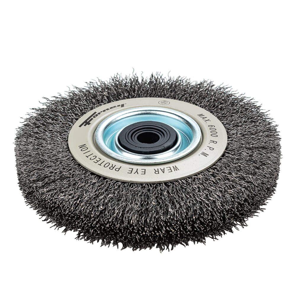 Command PRO Wire Wheel, Crimped, 6 in x .014 in x 1/2 in - 5/8 in
