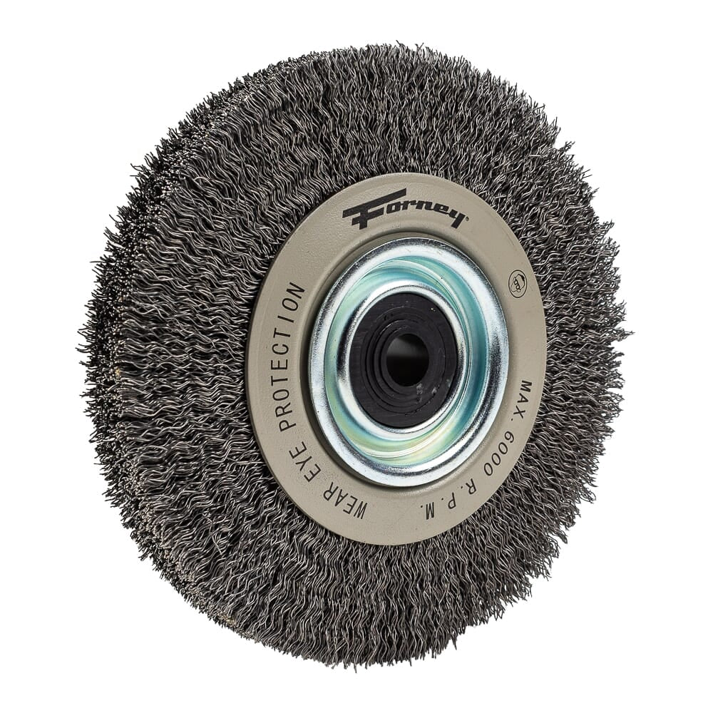 Command PRO Wire Wheel, Crimped, 6 in x .014 in x 1/2 in - 5/8 in