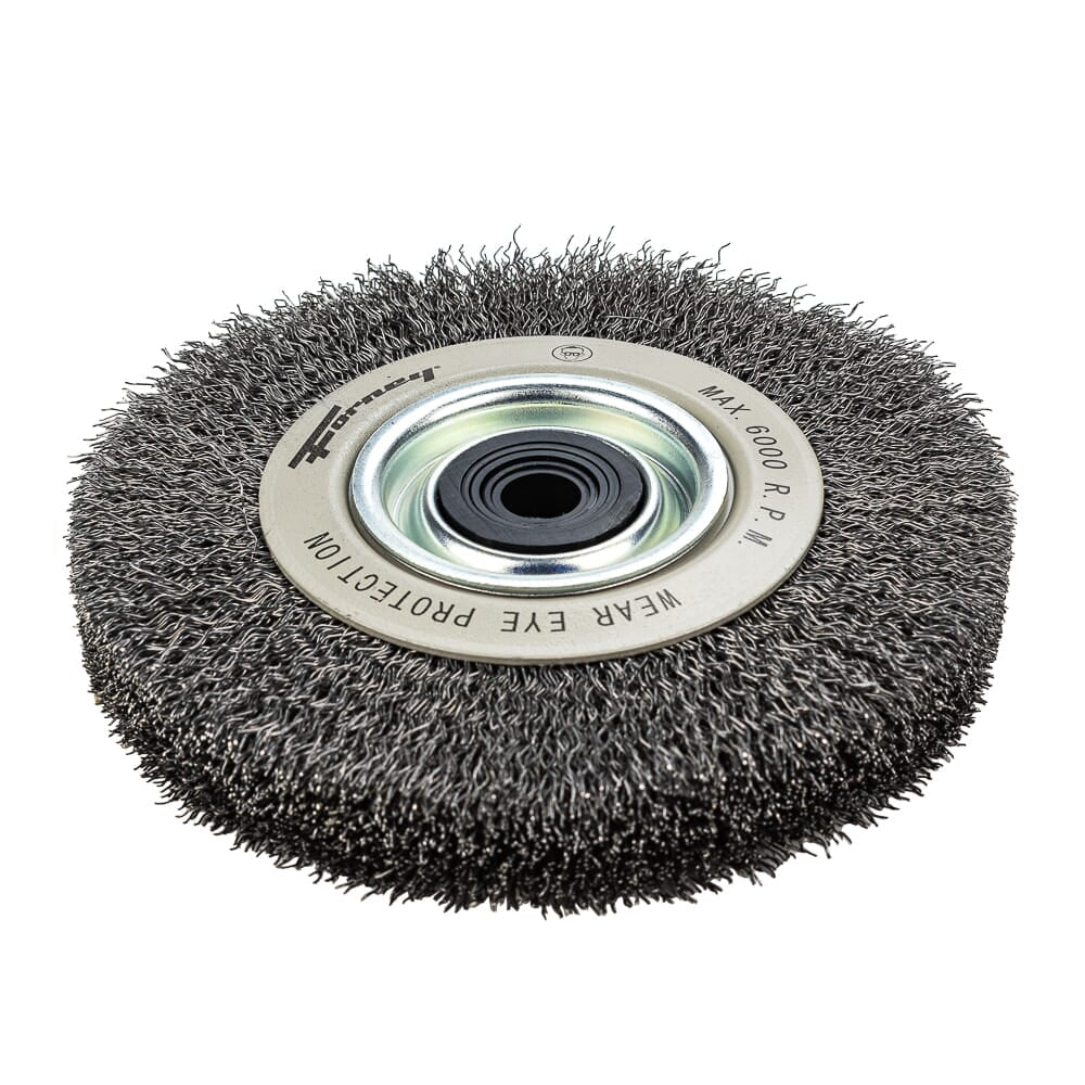 Command PRO Wire Wheel, Crimped, 6 in x .014 in x 1/2 in - 5/8 in