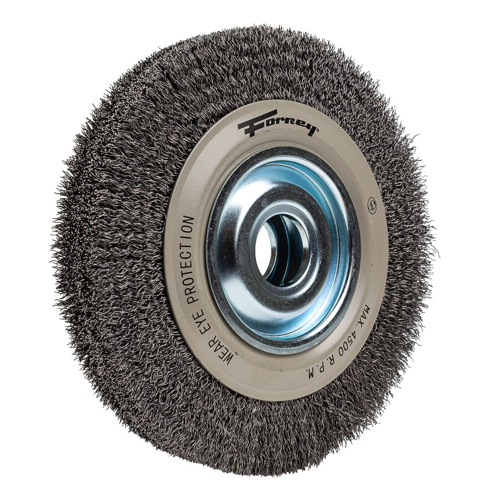 Command PRO Wire Wheel, Crimped, 8 in x .014 in x 1/2 in - 5/8 in