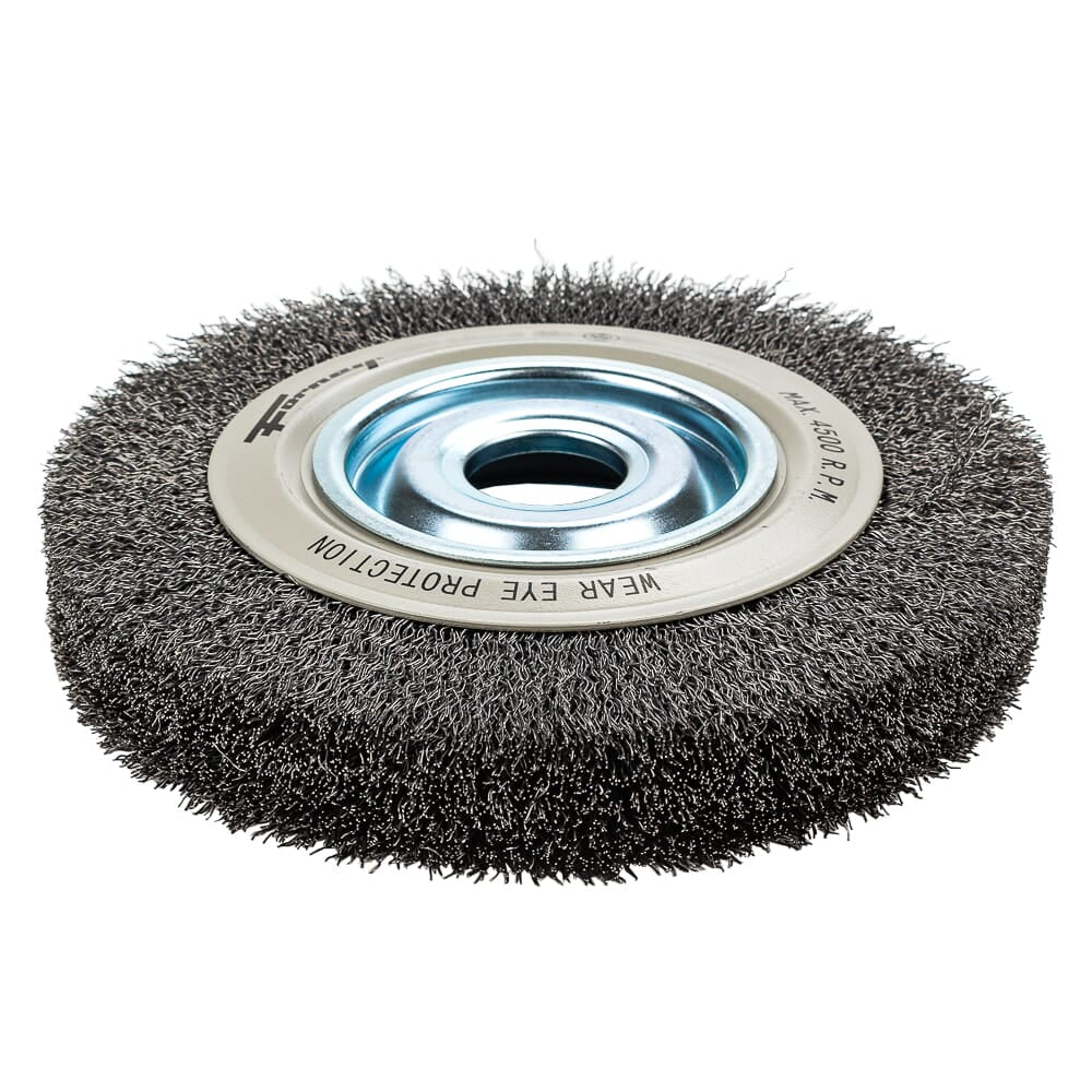 Command PRO Wire Wheel, Crimped, 8 in x .014 in x 1/2 in - 5/8 in