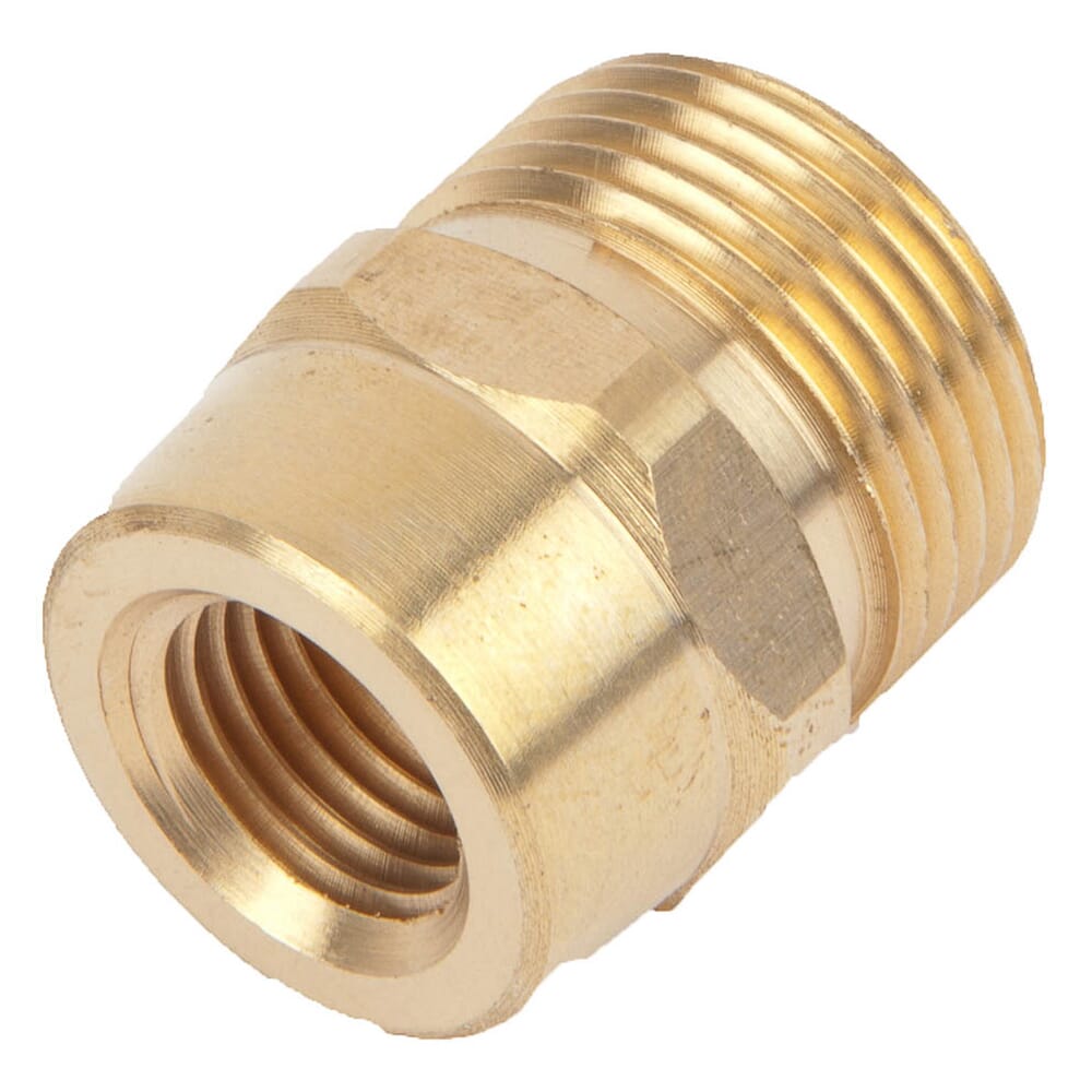 Screw Nipple, M22M x 1/4 in FNPT