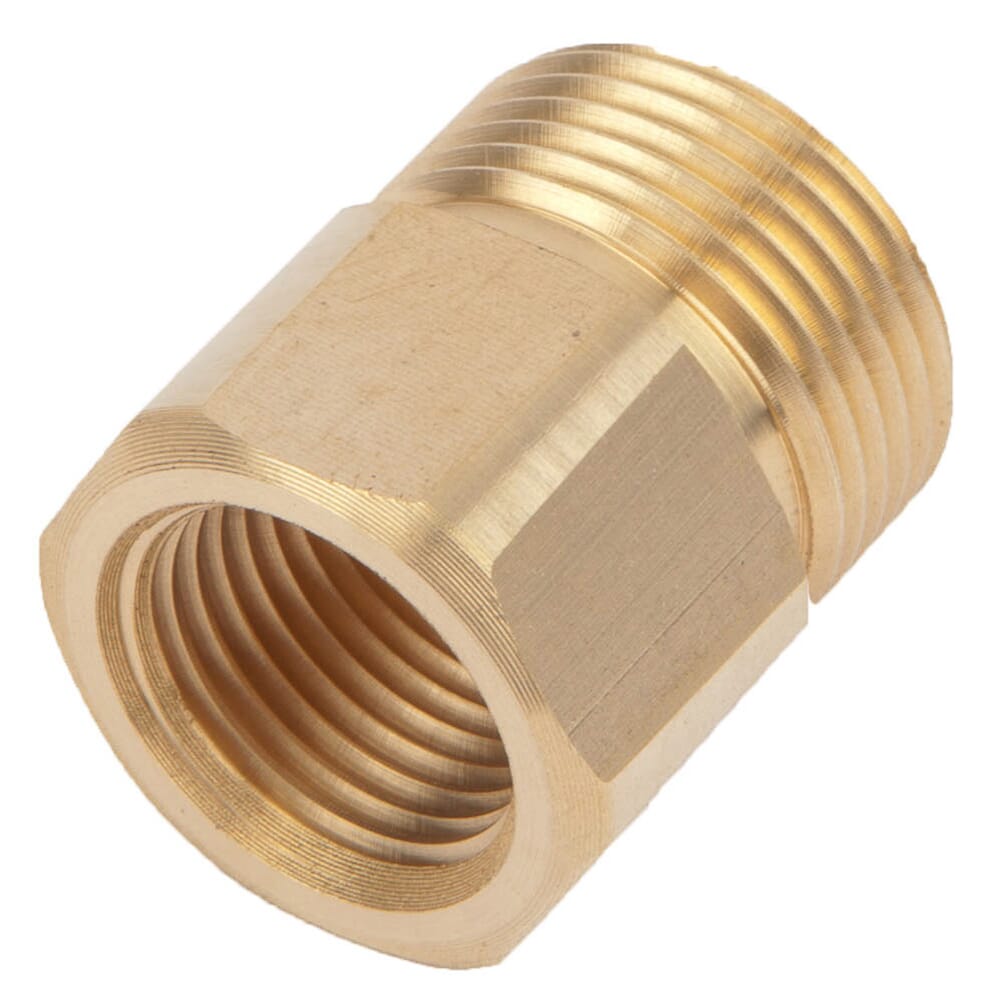 Screw Nipple, M22M x 3/8 in FNPT
