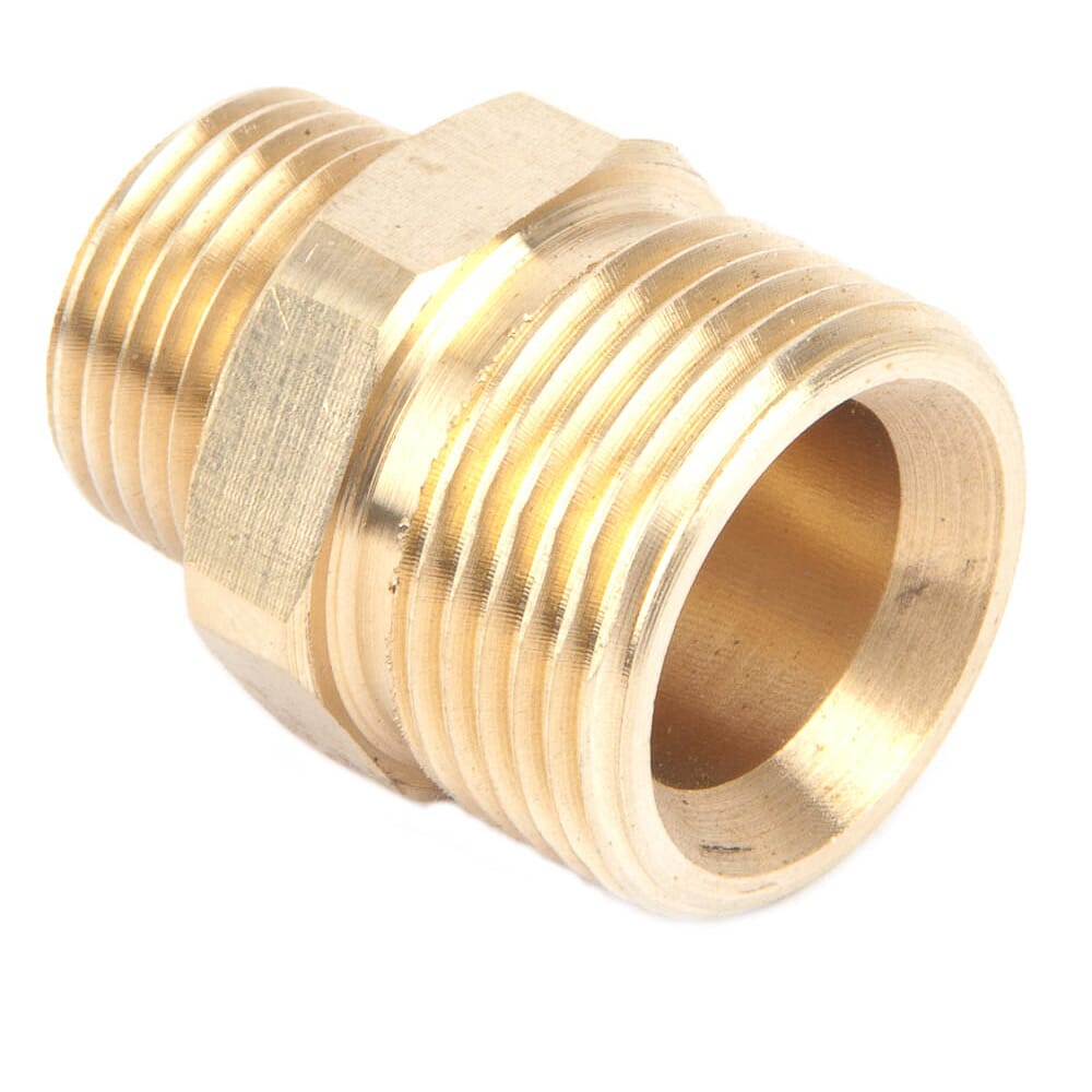 Screw Nipple, M22M x 3/8 in MNPT