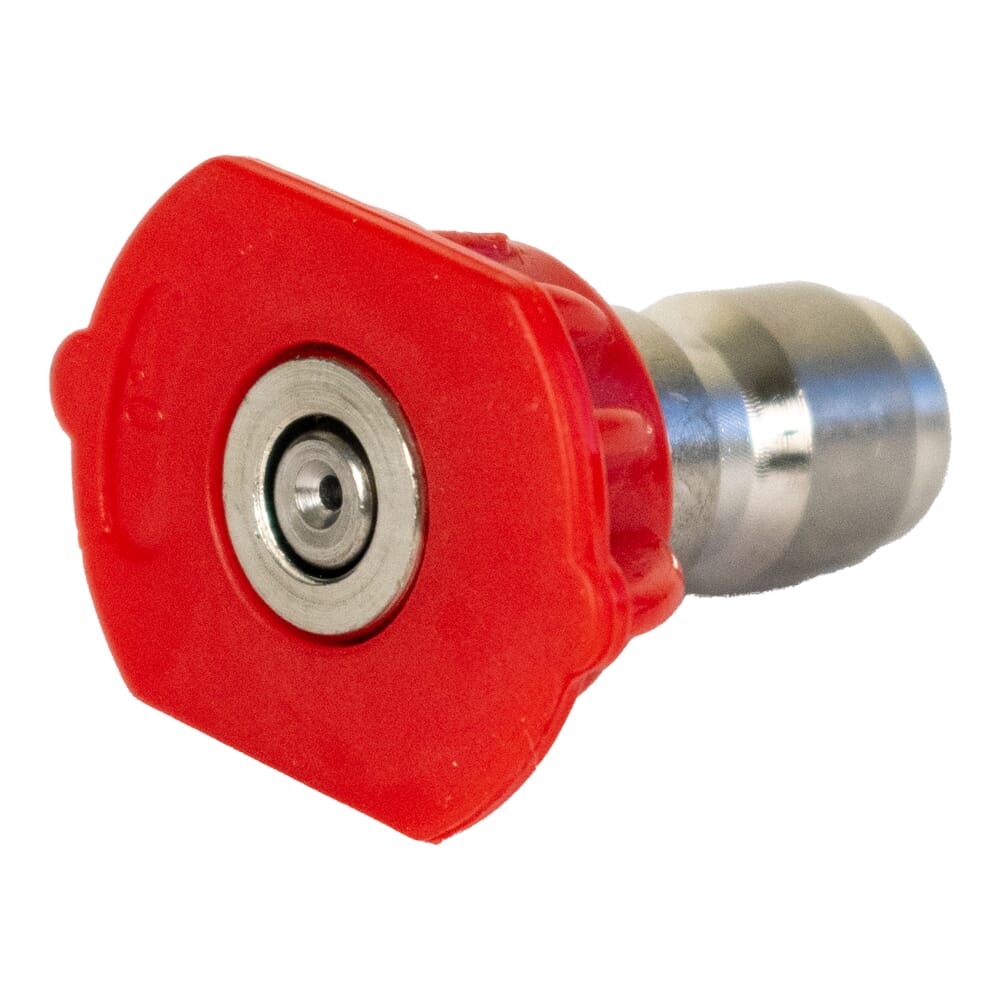 High Pressure Nozzle, Red, 0 Degree, 3.5 Orifice