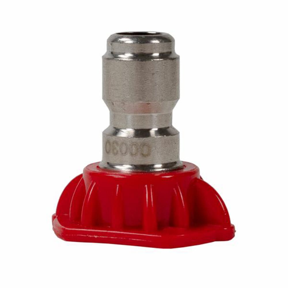 High Pressure Nozzle, Red, 0 Degree, 3.0 Orifice